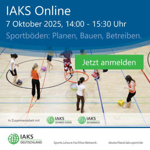 IAKS ONLINE: Sportböden: Planen, Bauen, Betreiben.
