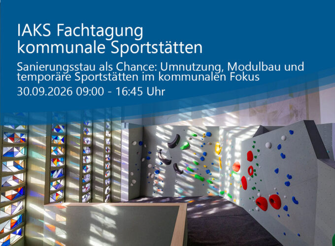 IAKS Fachtagung kommunale Sportstätten
